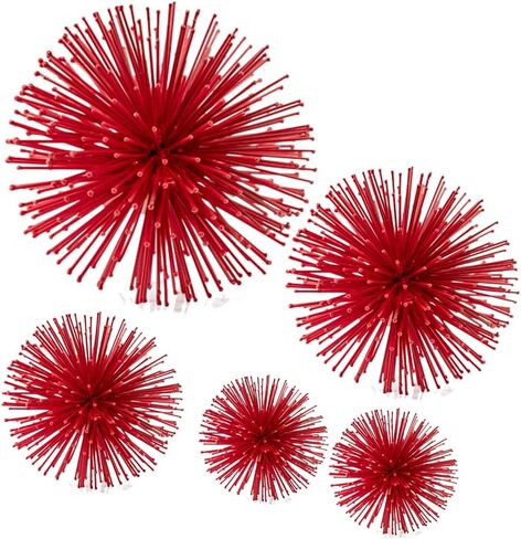 5351 Erizo Spiked Medium Black Sphere, Coffee Table Room Decor, Black Decor, Table Decor, Shelf Decor, Modern Decor, Starburst Centerpiece, Spike Ball Decoration, Home, 8" D in Saudi Arabia