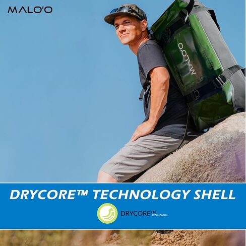 Malo'o Airtight Waterproof Adventure Duffle - Ideal for Kayaking, Camping, Beach, Fishing, Boating, Hiking - Water-Tight Zipper in Saudi Arabia