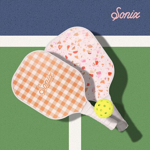 Sonix | Pickleball Paddles Set of 2 | Fiberglass Surface Pickleball Set with 2 Rackets, 4 Balls, & Bag in Saudi Arabia
