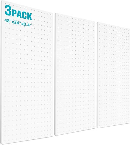 3 عبوات من الألواح الصوتية الكبيرة، 48 بوصة × 24 بوصة × 0.4 بوصة، لوحات جدارية عازلة للصوت ذاتية اللصق، لوحات تزيينية ممتصة للصوت لمكتب الاستوديو المنزلي (خط مجوف، أبيض) in Kuwait