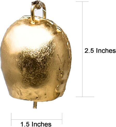 جرس من الحديد المطاوع، مصنوع يدويًا من النحاس، حبل معلق على الحائط، 4 جرس in Kuwait