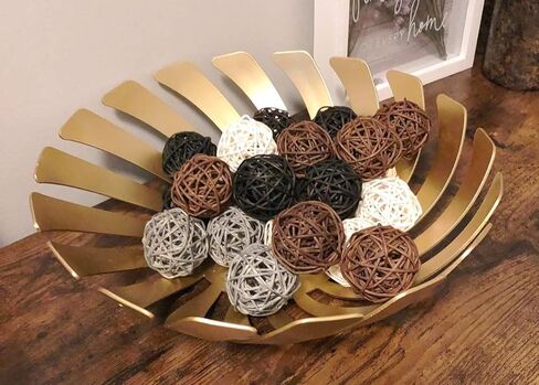 15pcs 2 Inch Wicker Rattan Balls for Vase Filler, House Ornament, Christmas Tree Garden Wedding Party Coffee Table Decoration,Craft DIY (Black Red White) in Saudi Arabia