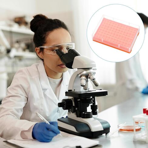 حامل أنبوب PCR 96 Wells من PATIKIL لأنابيب شرائط الاختبار 0.2 مل، 5 قطع أنابيب مقاومة للماء، حامل أنبوب الطرد المركزي، أخضر in Kuwait