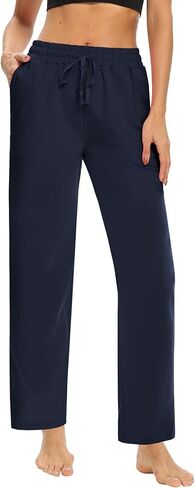 سراويل قصيرة كاجوال فضفاضة ومريحة للنساء من DIBAOLONG مع جيوب in Kuwait