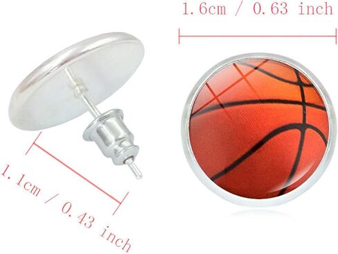 Baseball Stud Earrings for Women Baseball Sport Jewelry Hypoallergenic Baseball Basketball Football Sport Stud Team Mom Baseball Gift in Saudi Arabia