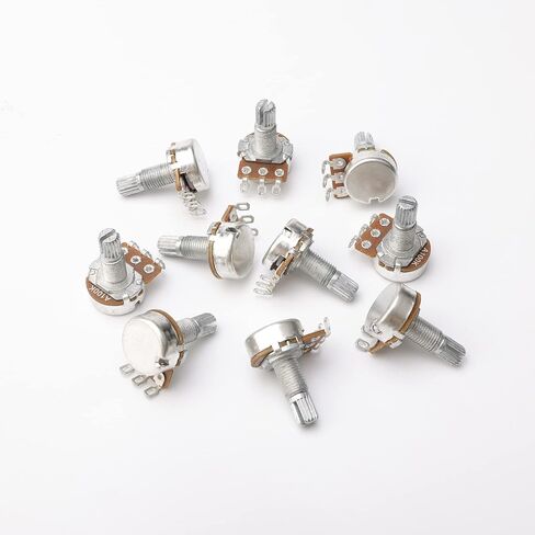 Guitar Potentiometer Audio Pots A100K for Electric Guitar Bass Volume Knob Pots Shaft 0.7", 10 Pcs in Saudi Arabia