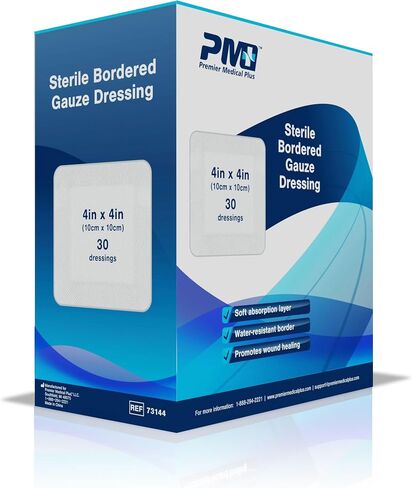 Sterile Bordered Gauze Wound Care Dressing 2X 3.5 Box of 30 (Small) in Saudi Arabia