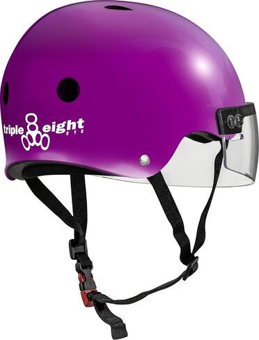 Triple Eight خوذة Sweatsaver المعتمدة مع قناع لـ Roller Derby والتزلج وBMX in Kuwait