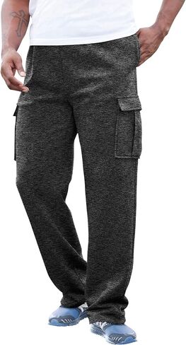 KingSize Men's Big & Tall Fleece Cargo Sweatpants in Saudi Arabia