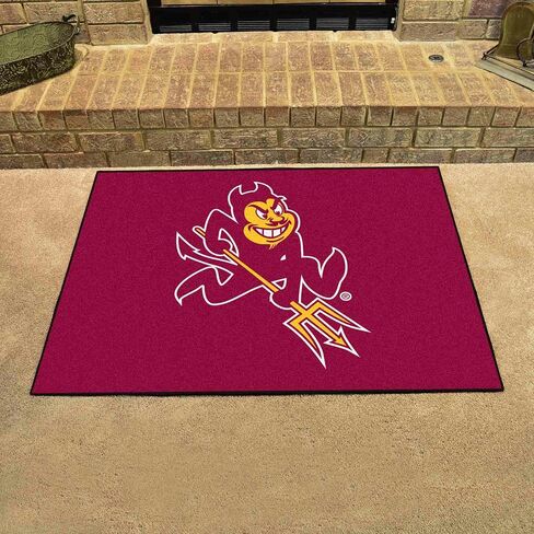 FANMATS - 1402 NCAA Arizona State University Sun Devils Nylon Face Starter Rug 19"x30" in Saudi Arabia
