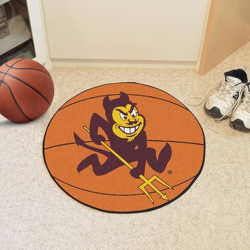FANMATS - 1402 NCAA Arizona State University Sun Devils Nylon Face Starter Rug 19"x30" in Saudi Arabia