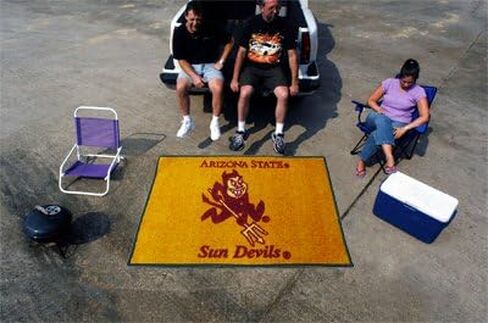 FANMATS - 1402 NCAA Arizona State University Sun Devils Nylon Face Starter Rug 19"x30" in Saudi Arabia