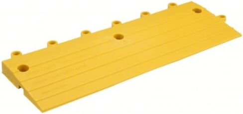ErgoDeck Anti-Fatigue Ramp - Yellow, Pack of 10. 6" W x 18" L x 7/8" Thickness. PVC Vinyl. Positive Interlocking System. Wet or Dry Applications (560.78x6x18YL-CS10) in Saudi Arabia