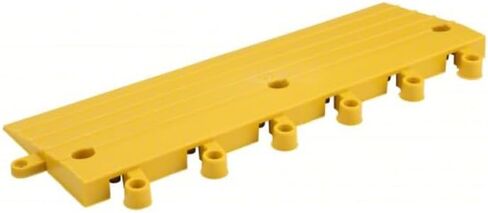 ErgoDeck Anti-Fatigue Ramp - Yellow, Pack of 10. 6" W x 18" L x 7/8" Thickness. PVC Vinyl. Positive Interlocking System. Wet or Dry Applications (560.78x6x18YL-CS10) in Saudi Arabia
