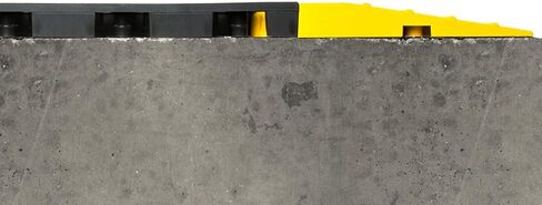 ErgoDeck Anti-Fatigue Ramp - Yellow, Pack of 10. 6" W x 18" L x 7/8" Thickness. PVC Vinyl. Positive Interlocking System. Wet or Dry Applications (560.78x6x18YL-CS10) in Saudi Arabia