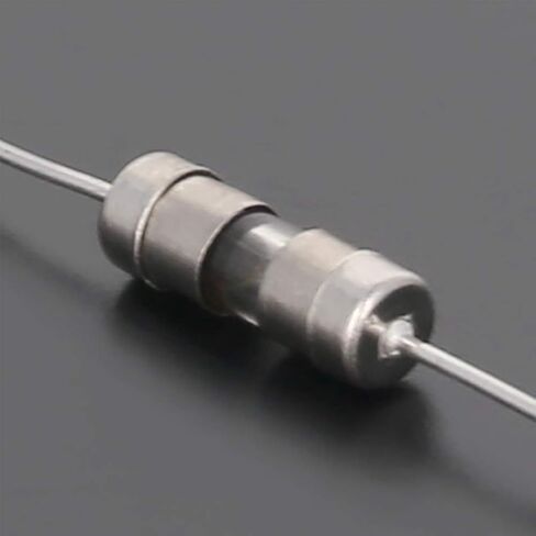 Fielect 10Pcs Glass Tube Fuses Axial with Lead Wire Slow-Blow 3.6x10mm 2.5A 250V Time Delay Fuses for Replacing or Repairing Many Home Electronics (T2.5A) in Saudi Arabia