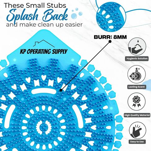 Urinal Screen Deodorizer 12 Pack 3x of Each Scent - Urinal Pads for Mens Room in 4 Fresh Scents - Long-Lasting Urinal Deodorizers - For Commercial Bathrooms, Offices & More - by KP Operating Supply in Saudi Arabia