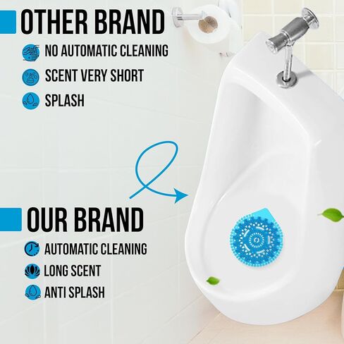 Urinal Screen Deodorizer 12 Pack 3x of Each Scent - Urinal Pads for Mens Room in 4 Fresh Scents - Long-Lasting Urinal Deodorizers - For Commercial Bathrooms, Offices & More - by KP Operating Supply in Saudi Arabia