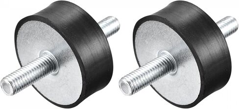 uxcell Rubber Mounts 2pcs M6x18mm Male Vibration Isolator Shock Absorber D20mmxH10mm in Saudi Arabia