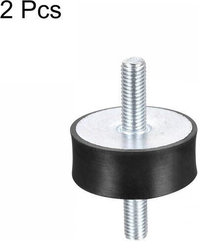 uxcell Rubber Mounts 2pcs M6x18mm Male Vibration Isolator Shock Absorber D20mmxH10mm in Saudi Arabia