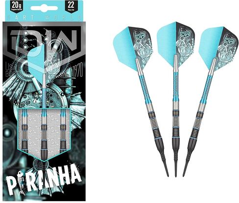 Piranha Soft Tip Darts, Precision Balanced, Accurate, and Durable - Perfect for Professional and Recreational Players in Saudi Arabia