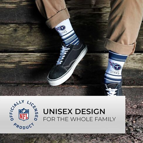 For Bare Feet NFL Adult Striped Dress Socks - Premium Quality - Machine Washable - Perfect for Game Day and Everyday Wear in Saudi Arabia