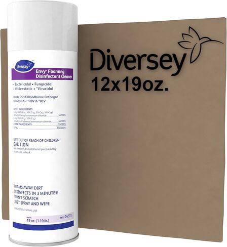 Diversey 04531 Envy Foaming Disinfectant Cleaner, Hospital Grade Sanitizing Spray with Lavender Scent, Aerosol, 19-Ounce in Saudi Arabia