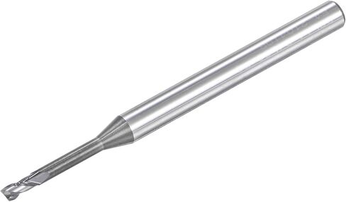 uxcell Square Nose End Mill, 1.5mm Solid Carbide Long Reach CNC Router Bits 2 Flutes Milling Cutter with Extended Neck, 18mm Cutting Length 4mm Shank in Saudi Arabia