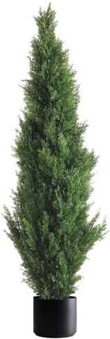 Two 3 Foot Outdoor Artificial Cedar Trees Potted Plants in Saudi Arabia