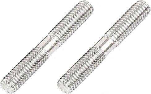 مسمار ملولب ذو نهاية مزدوجة M8x80mm، مسمار لولبي مزدوج من الفولاذ المقاوم للصدأ 304، 8 قطع in Saudi Arabia