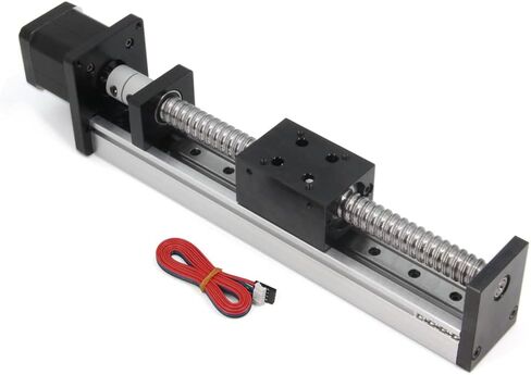 100mm Effective Stroke Length Linear Rail Guide with Square Linear Rails Ballscrew SFU1605 with Nema 17 Stepper Motor for DIY CNC Router Parts X Y Z Linear Stage Actuator (Size:100mm) in Kuwait