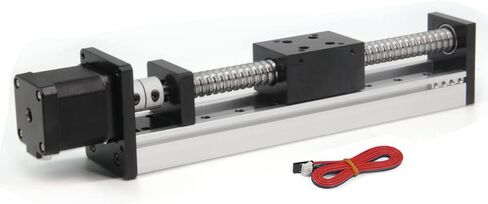 100mm Effective Stroke Length Linear Rail Guide with Square Linear Rails Ballscrew SFU1605 with Nema 17 Stepper Motor for DIY CNC Router Parts X Y Z Linear Stage Actuator (Size:100mm) in Kuwait
