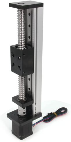 100mm Effective Stroke Length Linear Rail Guide with Square Linear Rails Ballscrew SFU1605 with Nema 17 Stepper Motor for DIY CNC Router Parts X Y Z Linear Stage Actuator (Size:100mm) in Kuwait