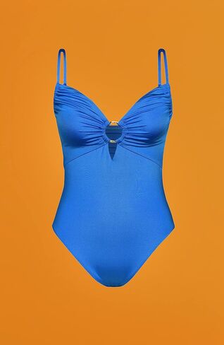 Sunshine 79 Women's Over The Shoulder Keyhole Plunge One Piece Swimsuit in Saudi Arabia