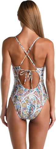 Sunshine 79 Women's Over The Shoulder Keyhole Plunge One Piece Swimsuit in Saudi Arabia