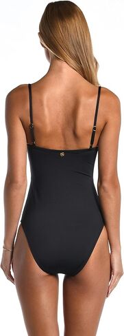 Sunshine 79 Women's Over The Shoulder Keyhole Plunge One Piece Swimsuit in Saudi Arabia