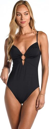 Sunshine 79 Women's Over The Shoulder Keyhole Plunge One Piece Swimsuit in Saudi Arabia