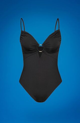 Sunshine 79 Women's Over The Shoulder Keyhole Plunge One Piece Swimsuit in Saudi Arabia