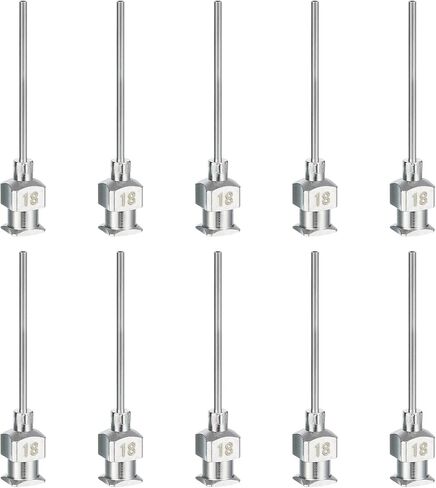 PATIKIL Blunt Tip Dispensing Needle 24G, 10 Pcs 1 Inch Stainless Steel Liquid Dispenser Needles with Lure Lock for Refilling Liquid Inks Adhesives Glue in Saudi Arabia