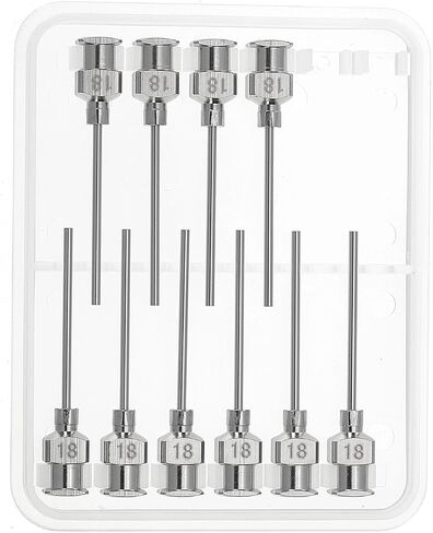 PATIKIL Blunt Tip Dispensing Needle 24G, 10 Pcs 1 Inch Stainless Steel Liquid Dispenser Needles with Lure Lock for Refilling Liquid Inks Adhesives Glue in Saudi Arabia