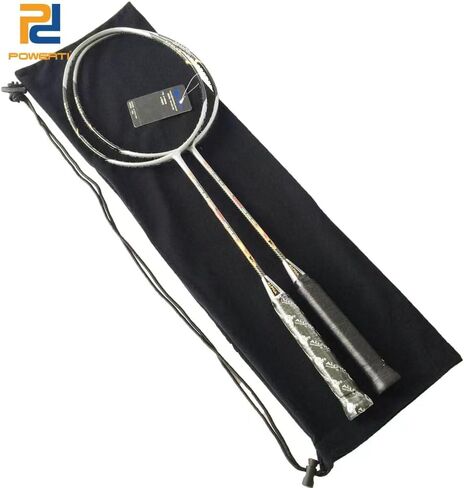 حقائب برباط لمضرب كرة الريشة، مخملية ناعمة لسهولة الحمل، حقيبة بغطاء لمضرب كرة الريشة لرياضة كرة الريشة الاحترافية، أسود in Saudi Arabia