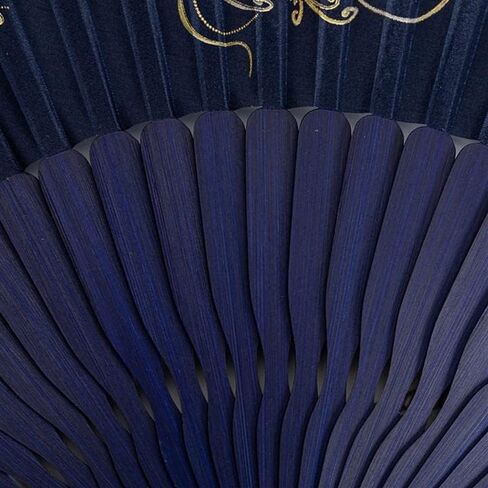 Folding Hand Fan River Star Night Pattern Foldable Vintage Style Bamboo Silk Fan for Home Wall Decoration, Costume Party, Birthday Gift, Show in Saudi Arabia