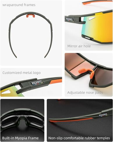 ROCKBROS Polarized Sunglasses Cycling Sunglasses for Men Women UV Protection Sport Sunglasses Running Outdoor Glasses in Saudi Arabia