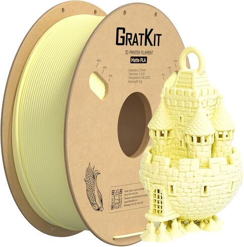 Matte PLA Filament, 3D Printer Filament 1.75mm, +/-0.03mm, Cardboard Spool 1kg/2.2lbs, PLA Matte Black in Saudi Arabia