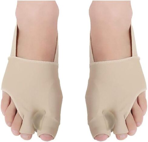 Bunion Corrector, Double Toe Separators, Relieve Toe Friction Bunion Pain, Ball of Foot Cushion Toe Spacers Straightener Splint, for Hallux Valgus Overlapping Toes Straightener Sleeves Socks (S) in Saudi Arabia