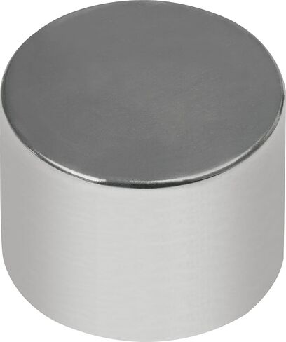 MAG-MATE NE2525NP42 Nickel Plated Rare Earth Disc Magnet, Permanent Rare Earth Magnets, Versatile Strong Magnets, Measures 0.25" O.D. x 0.25" Long in Saudi Arabia