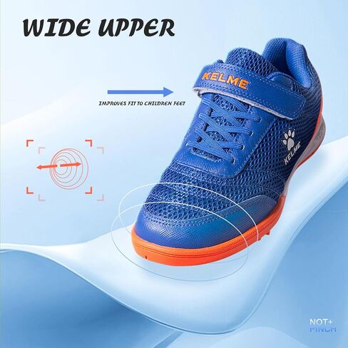 أحذية كرة القدم KELME للأولاد أحذية تدريب كرة القدم للأطفال في الأماكن المغلقة، أحذية رياضية للفتيات واسعة العشب في الهواء الطلق in Kuwait