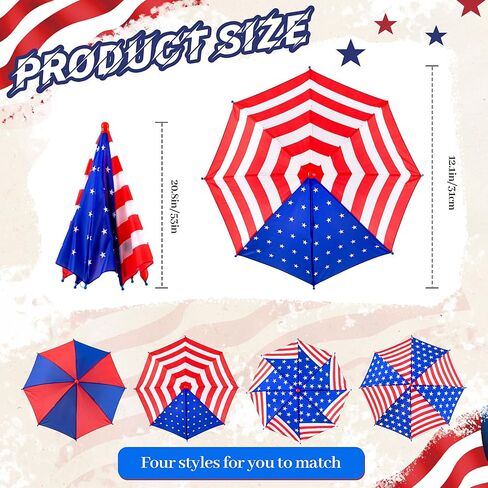 Amylove 4 Pack Umbrella Hat Colorful Head Umbrella for Adults Umbrella Caps for Summer Hiking Camping Beach Sun Protection in Saudi Arabia