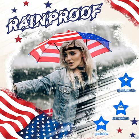 Amylove 4 Pack Umbrella Hat Colorful Head Umbrella for Adults Umbrella Caps for Summer Hiking Camping Beach Sun Protection in Saudi Arabia