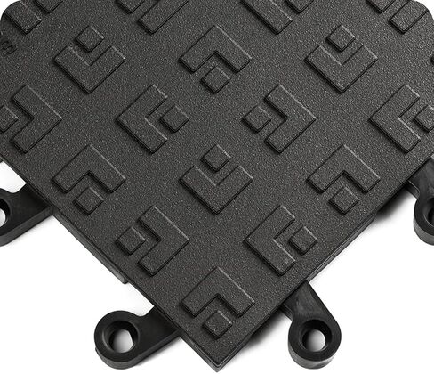 ErgoDeck Anti-Fatigue Ramp - Yellow, Pack of 10. 6" W x 18" L x 7/8" Thickness. PVC Vinyl. Positive Interlocking System. Wet or Dry Applications (560.78x6x18YL-CS10) in Saudi Arabia
